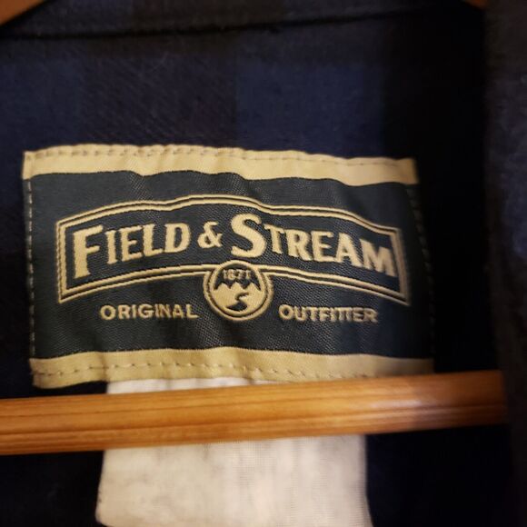 Field Stream Mens Long Sleeve Shacket Plaid Flannel Vintage XL See Measurements - Picture 6 of 9